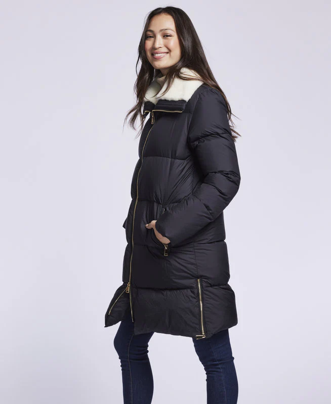 2202 Down coat with shearling collar    Final Sale  Few Left $100 - Image 4