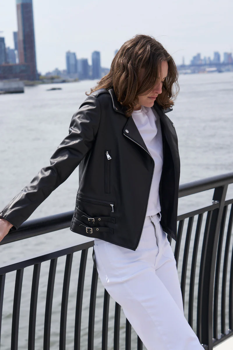 #421 Leather Moto Jacket SOLD OUT - Image 3