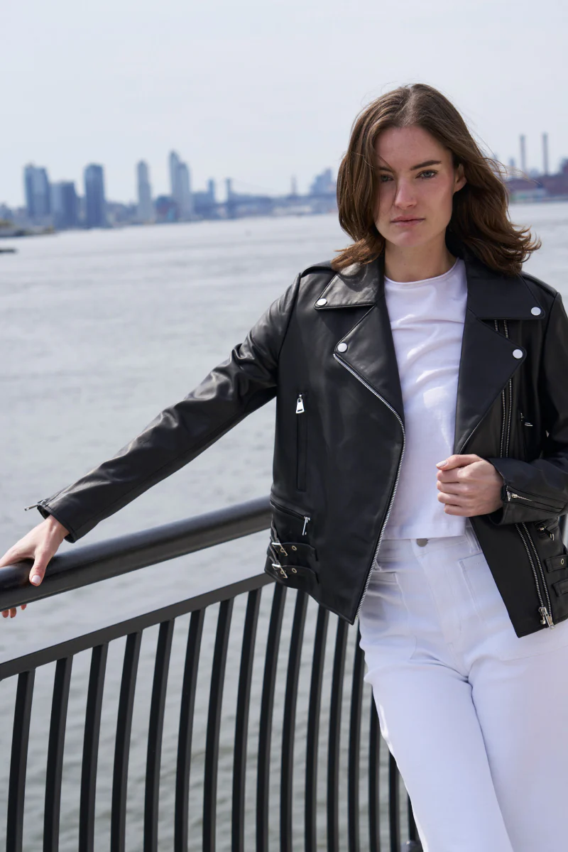 #421 Leather Moto Jacket SOLD OUT - Image 7