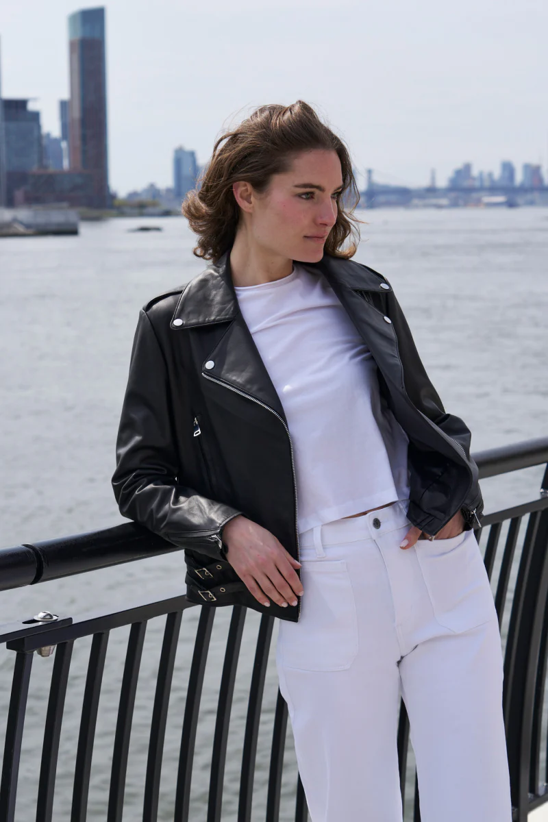 #421 Leather Moto Jacket SOLD OUT - Image 8