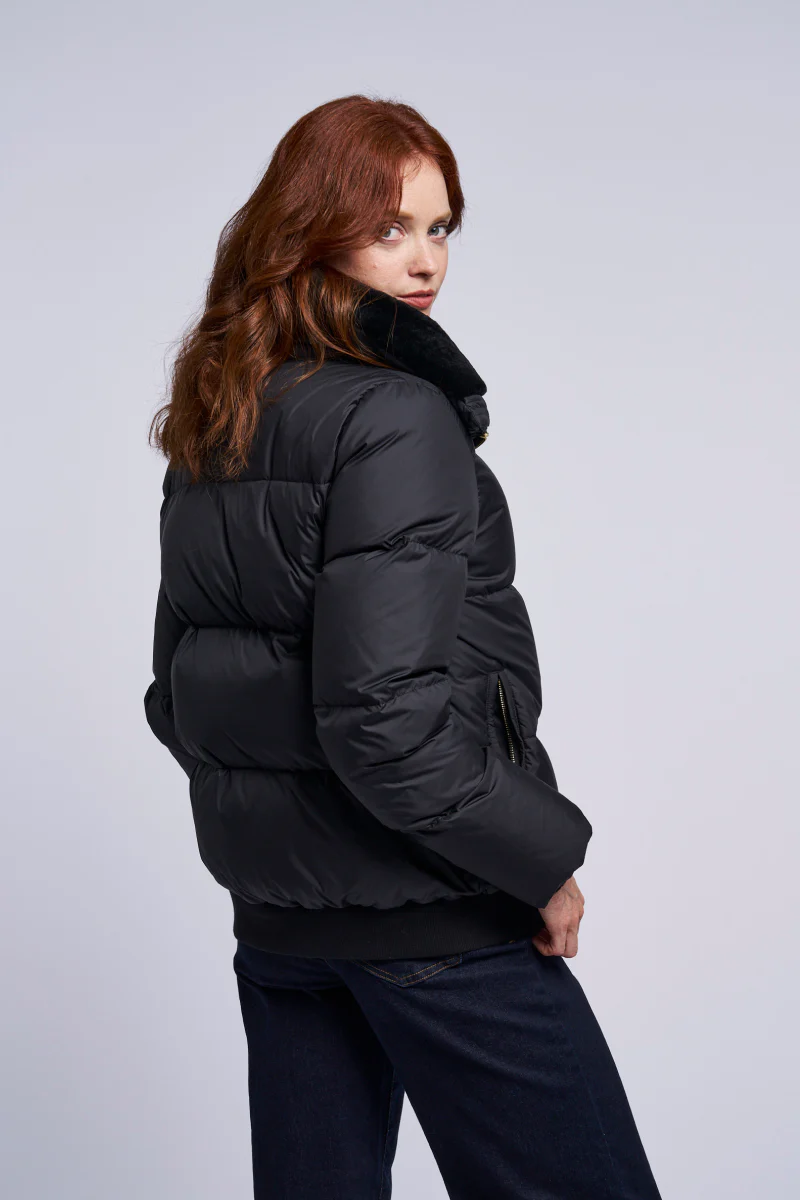 441 Down and genuine shearling bomber  Holiday Special  $290 - Image 4