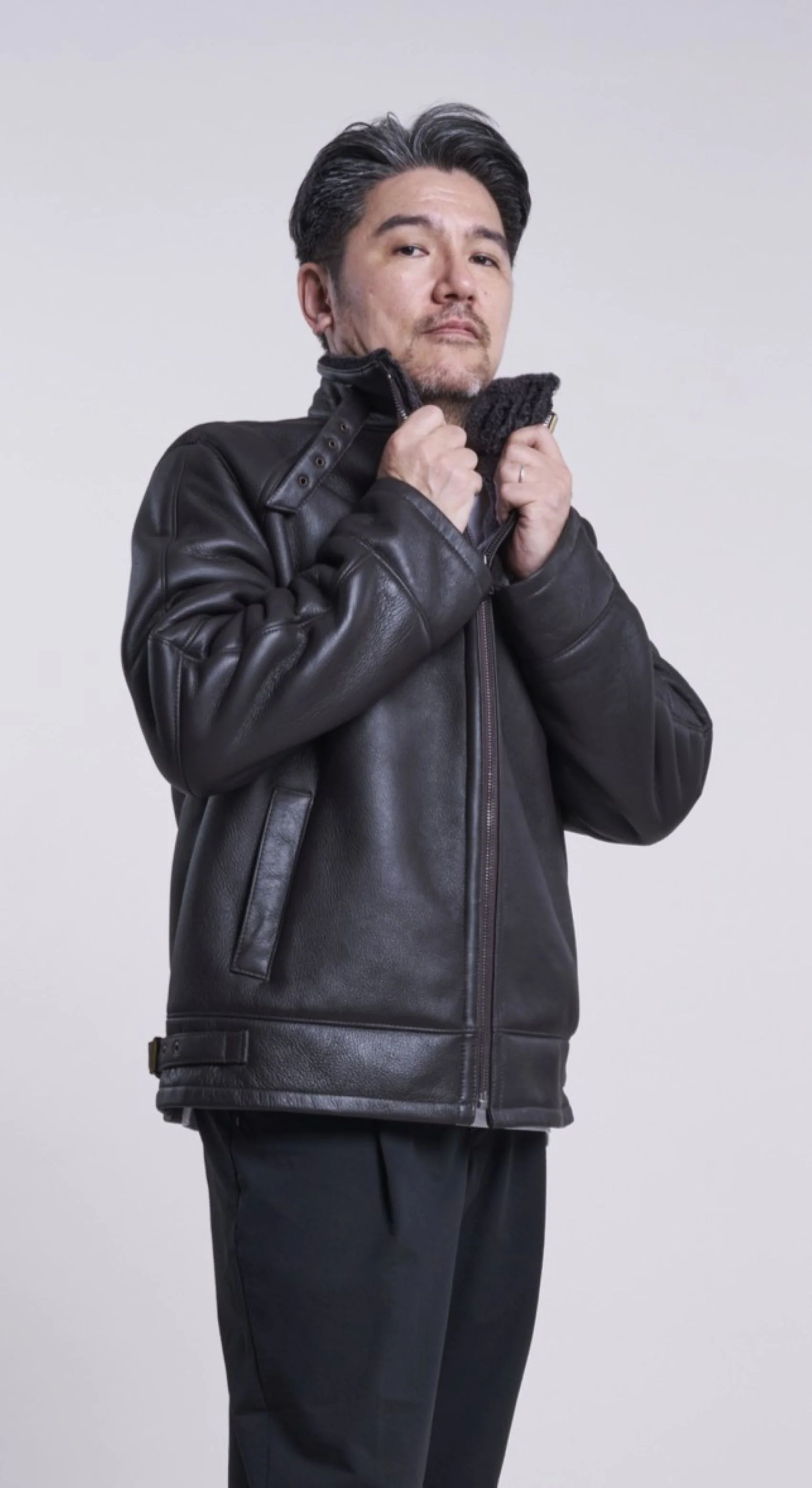 501 Genuine shearling bomber jacket - Image 4
