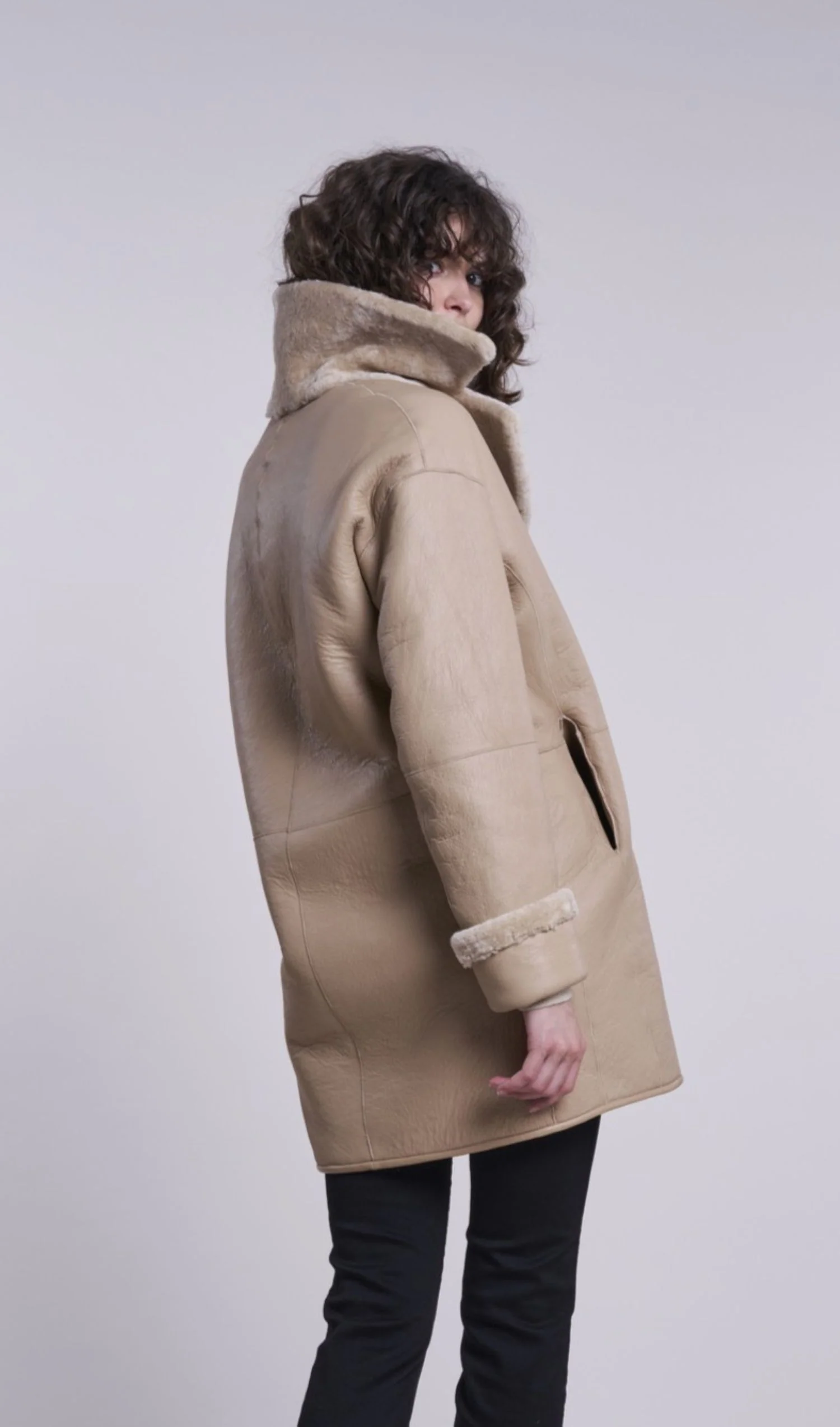 242   Reversible Shearling Coat     Clerance  limited stock  $500 - Image 5