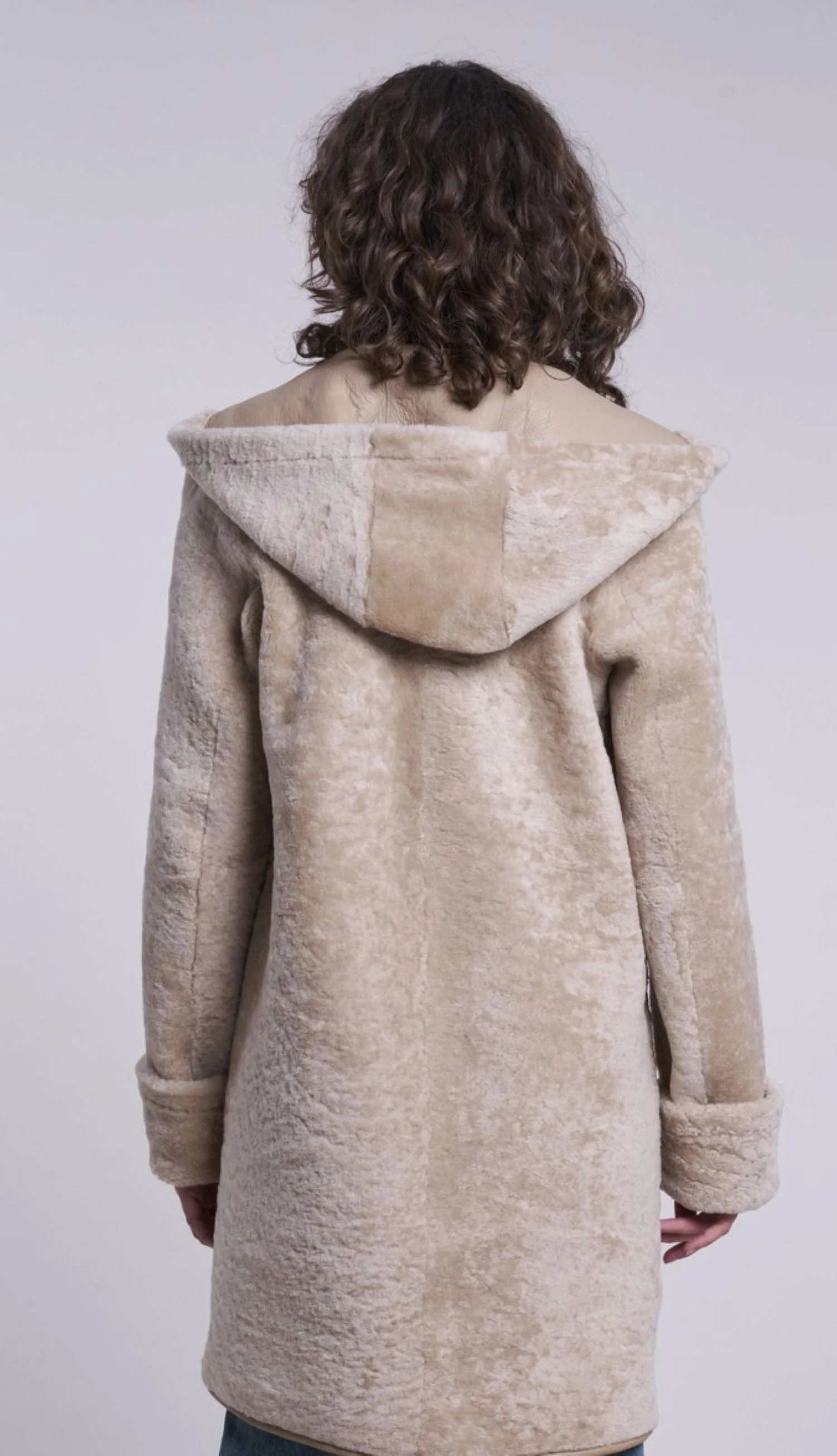 7511hd Genuine shearling reversible coat - Image 3