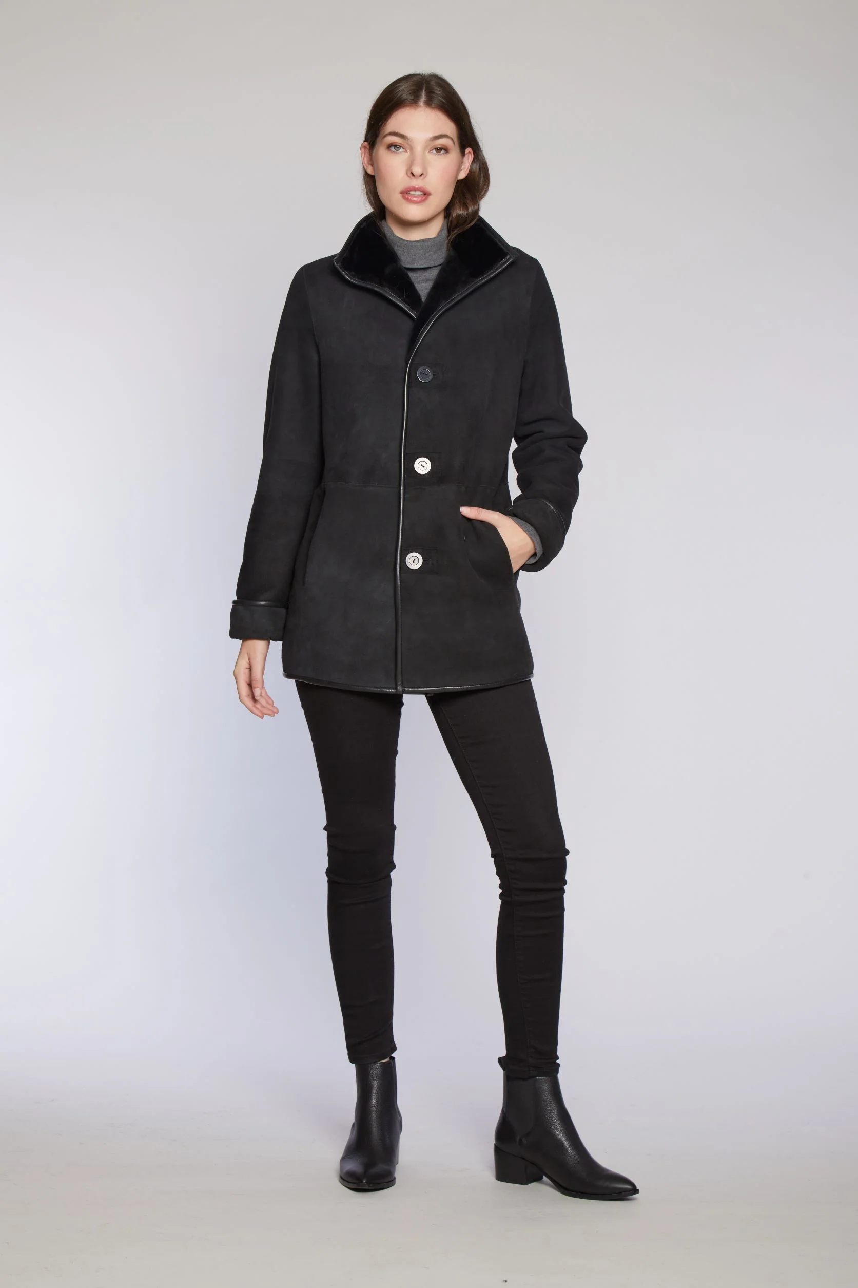 #944 Reversible Merino Shearling Jacket - Image 3