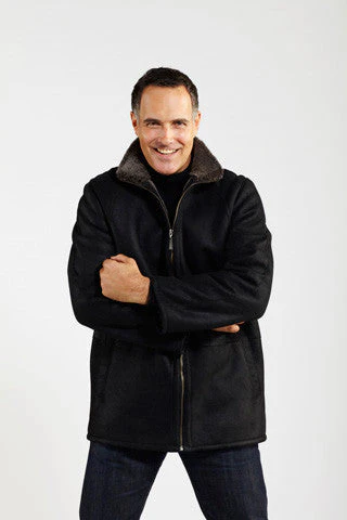 #001Z Casual Zip Front Shearling Jacket. - Image 4